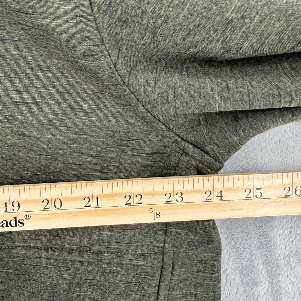 The North Face Mens Full Zip Jacket Olive Green Trim Mock Neck Fleece Size XL - Picture 13 of 14